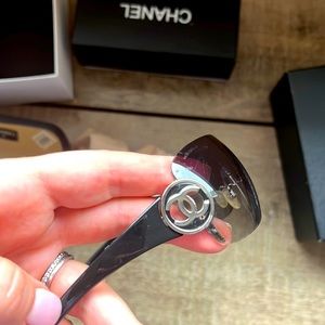 Chanel black sunglasses
